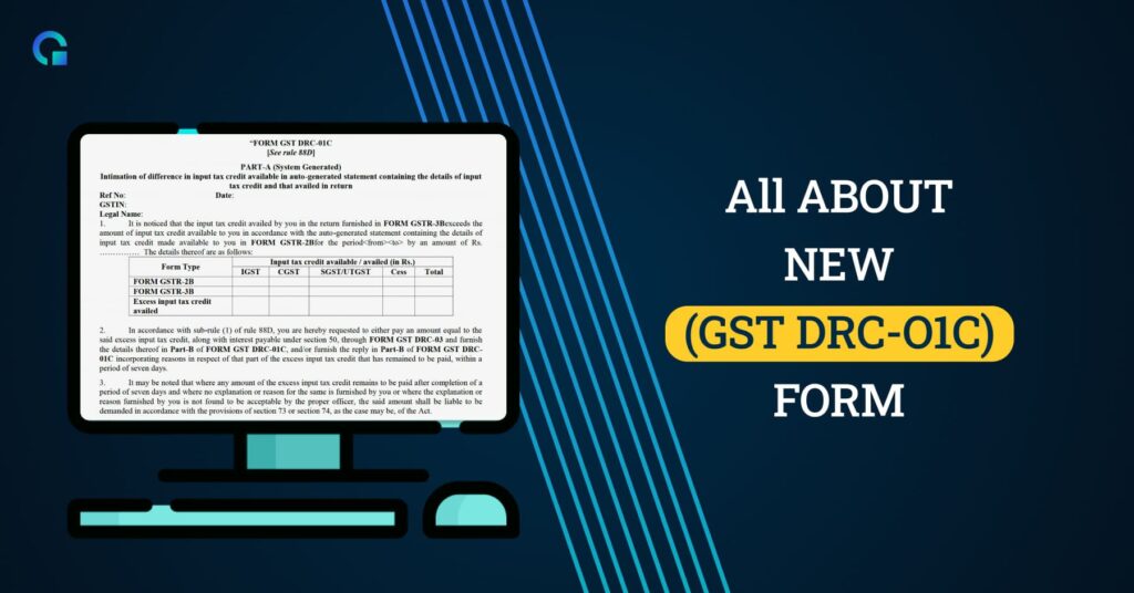 Form DRC-01B Under GST